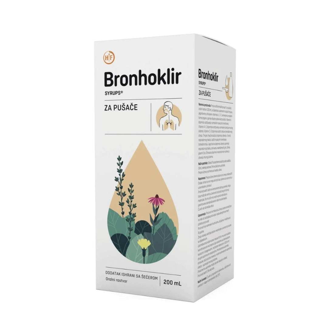 BRONHOKLIR Sirup za pušače 200ml