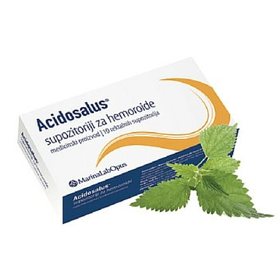 Acidosalus Supozitorij za hemoroide 10 komada, Namijenjeni su ublažavanju tegoba kod hemoroida